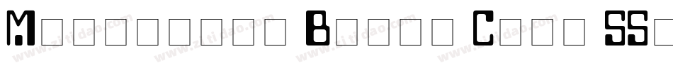 Monologue Black Caps SSi Normal字体转换